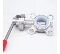 DN40 1.5" SS304 Stainless Steel Sanitary Wafer Type Butterfly Valve Brew Beer Dairy Product