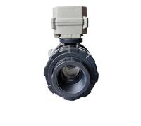 DN40 50mm UPVC Electric Ball Valve 2/3/5/7 wires Motorized Valve Motor Drive for water tank water supply(NPT THREAD_DC12V_CR202)