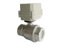DN40 Electric Actuated Ball Valve FULL BORE Stainless Steel 1-1/2'' Electric Water Valve 3/4/7 Wires AC110V-220V 10Nm(BSP,AC110V-230V_CR703)