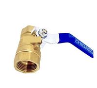 DN6, DN8, DN10, DN15, DN20, DN25 Valve à bille en laiton épaissi 2, 3, 4 points intérieur et extérieur double ligne intérieure (bleu roi)