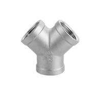 DN6/DN8/DN15/DN25 filetage extérieur + filetage intérieur té à 3 voies raccord de tuyau en forme de T 1/4" 1/2" 3/4" 1" 1-1/4" filetage 304 acier inoxydable(Y Female thread-01,1")