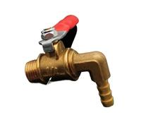 DN8 1/4 pouce mâle à 6mm 8mm coude 90 degrés en laiton Mini robinet à tournant sphérique connecteur couplage eau gazole 1 pièces(6mm Barb)