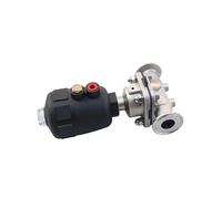 DN8/10/15/20/25/32/40/50 x 1.5" Tri Clamp Sanitary Diaphragm Valve Pneumatically Actuated SUS 316L Stainless Homebrew(Type-A,DN20 22mm-K50.5mm)