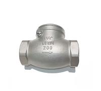 DN80 3" BSPT 304 Stainless Steel One Way No-return Check Swing Horizontal Valve Hard Seal
