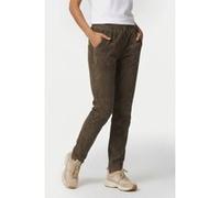 DNA Amsterdam Bobbi Suede Khaki Taille: 0 | Pantalons droits Outlet | Femme | Marron