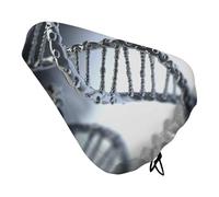 DNA Chain Housse de selle de vélo pour homme et femme - Imperméable - Coussin de siège réglable pour vélo d'appartement - Pour vélo en plein air