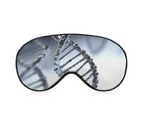 DNA Chain Masque de sommeil pour les yeux bloquant la lumière, confortable et doux, couverture des yeux avec bande élastique, convient aux hommes et aux femmes, convient pour les voyages et le sommeil