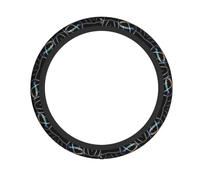 Dna Chain Photoes Print Couvre-Volant Antidérapant Design Ergonomique Décoration de Voiture Accessoire Intérieur