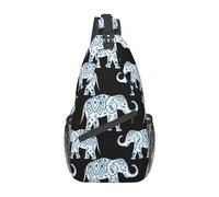 DNA Chain Sac à dos élégant Oblique poitrine Sac à dos Loisirs Petit sac pour Voyage Travail Casual, éléphant, Rozmiar uniwersalny