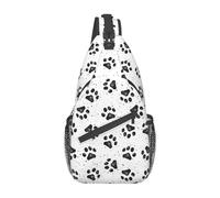 DNA Chain Sac à dos élégant Oblique poitrine Sac à dos Loisirs Petit sac pour Voyage Travail Casual, Motif pattes de chien., Rozmiar uniwersalny
