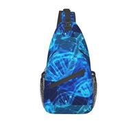 DNA Chain Sac à dos élégant Oblique poitrine Sac à dos Loisirs Petit sac pour Voyage Travail Casual, Photo chaîne ADN, Rozmiar uniwersalny