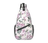 DNA Chain Sac à dos élégant Oblique poitrine Sac à dos Loisirs Petit sac pour Voyage Travail Casual, Rose foncé, Rozmiar uniwersalny