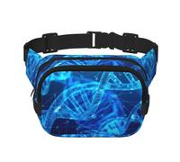 DNA Chain Sac banane tendance unisexe pour entraînement, course à pied, voyage et randonnée, Noir , Taille unique