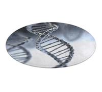 DNA Chain Tapis rond doux et absorbant avec chaîne pour chambre à coucher, salon, décoration d'intérieur - 60 x 60 cm