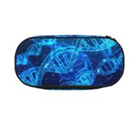 DNA Chaîne Photo Mignon Esthétique Grande Capacité Zipper Crayon Cas Stylo, Portable Bureau Organisateur pour Adultes, Noir, Taille unique, Organisateur de Sac, Noir, One size, Organiseur de sac