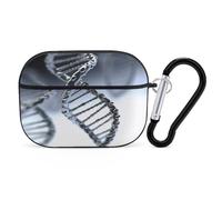 DNA Chaîne pour écouteurs photo, housse de protection antichoc pour Airpods Pro avec mousqueton anti-chute pour Airpods Pro 2ème génération, noir