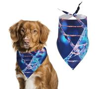 DNA Genetic Helix Bandana triangulaire lavable en polyester pour chien et chat de taille moyenne et grande