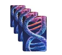 DNA Genetic Helix Lot de 4 cartes désodorisantes pour voiture pour homme et femme - Accessoires de voiture mignons - Diffuseur de parfum durable à suspendre - Tablettes d'aromathérapie pour voiture