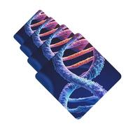 DNA Genetic Helix Lot de 4 cartes désodorisantes pour voiture pour homme et femme - Accessoires de voiture mignons - Diffuseur de parfum durable à suspendre - Tablettes d'aromathérapie pour voiture