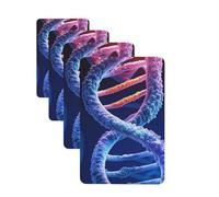 Dna Genetic Helix Lot de 4 désodorisants de voiture amusants à suspendre pour voiture - Longue durée - Décoration à suspendre - Cadeau pour homme et femme - Rectangulaire