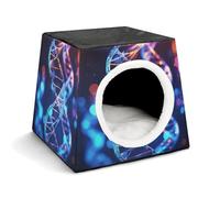 DNA Genetic Helix Nichoir confortable pour animaux de compagnie Capsule d'espace chaude et douce Maison pour animaux de compagnie pour chats d'intérieur petits et moyens animaux