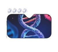 DNA Genetic Helix - Pare-soleil pliable pour pare-brise de voiture - Pare-soleil pour fenêtre avant de voiture - Pour le soleil, la chaleur et les rayons UV - Protection automatique du soleil pour