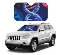 DNA Genetic Helix Pare-soleil pour pare-brise de voiture - Réflecteur pliable - Universel - Ajustement universel pour voitures, SUV, camions - Garde votre véhicule au frais