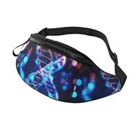 Dna Genetic Helix Sac banane léger et réglable pour homme et femme Pour voyage, randonnée, course à pied