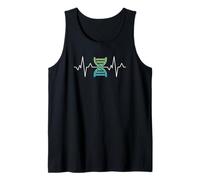 DNA Genetics Heartbeat Double Helix EKG Pulse Science Humoristique Débardeur