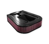 DNA Haute Performance Filtre à air sport compatible pour Porsche Cayenne III (9YA,9YB) 4.0 V8 S Biturbo (23-25) avec un débit d'air augmenté de 26,29% PN : R-LB40X25-0R