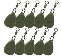 DNA Leisure 10 X plat POIRE carpe mer pêche à la ligne poids 1.5oz 2oz 2.5oz 3oz & 3.5oz toutes les tailles NGT - 1.5oz