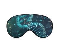 DNA Masque pour les yeux à double hélice pour homme et femme, respirant et réglable, masque de sommeil ultra doux, léger pour voyage, pour avion, sieste, sommeil nocturne