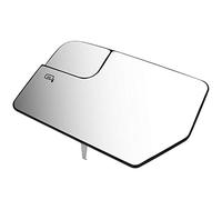 DNA Motoring OEM-MG-0505 Plaque en verre de rétroviseur gauche style usine, rétroviseur pour voiture chauffée + spotter pour navigateur 12-14