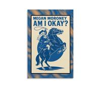DNANNWOGF Impression sur toile « Am I Okay» de Megan Moroney - Décoration murale moderne pour salon, chambre à coucher, salle de jeux, bureau, chambre familiale - 60 x 90 cm - Sans cadre