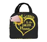 DNBCLEZK Blessed to Be Called Sunflower Sac à déjeuner isotherme avec couche en aluminium, étanche et thermique, tissu Oxford imperméable