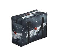 DNBCLEZK Grand sac fourre-tout coccinelle sur fleur avec impression artistique, tissu Oxford résistant à l'eau, poignées de transport robustes (28 cm)
