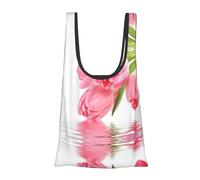 DNBCLEZK Jolis sacs de courses pliables et réutilisables, sac d'épicerie imperméable avec pochette de transport, peut contenir plus de 45 kg, sac de courses compact et respectueux de l'environnement