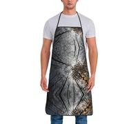 DNBCLEZK The Tree Tablier imperméable en polyester pour cuisine, restaurant, hôtel, barbecue, travaux manuels