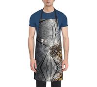 DNBCLEZK The Tree Tablier imperméable pour adulte avec poches, imprimé sur un seul côté, attaches réglables au niveau du cou à la taille, tissu polyester durable pour la cuisine