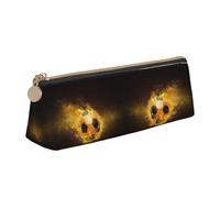 DNBCLEZK Trousse à crayons en cuir imprimé football pour filles et garçons, sac de rangement personnalisé, blanc, Taille unique, Organiseur de sac