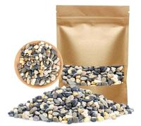 Dncvb Pierres décoratives 900 g pour vases, pots de fleurs, petites pierres décoratives pour plantes grasses, aquarium, pot de fleurs, maison et jardin (marron)