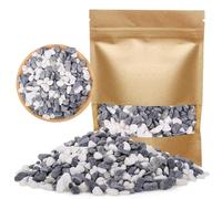 Dncvb Pierres décoratives blanches 900 g Pierres décoratives pour vases, pots de fleurs, petites pierres décoratives pour plantes grasses, aquarium, pot de fleurs, maison et jardin