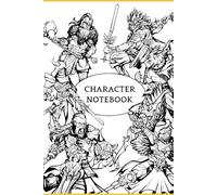 DnD 5e Character Sheet Journal with core rules and how to play D&D for 2014 and 2024 version. Human, white cover edition.