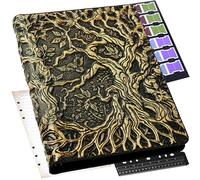 DND Carnet de notes rechargeable - Story Forge 400 pages (200 feuilles) avec motif d'arbre de vie 3D à couper le souffle - Parfait pour les donjons et les dragons (D&D) avec onglets bonus et règle