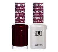 DAISY DND Lot de 2 vernis à ongles gel rouge, rouge grenat 633, 15 ml