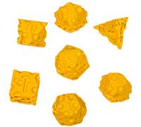 DND Lot de 7 dés à fromage polyédriques imprimés en 3D parfaits pour les donjons et dragons, Pathfinder, RPG, MTG