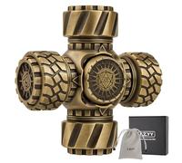 DND Spinner Dice - Jeu de dés polyédriques 7 en 1 en métal avec côtés rotatifs et 4 toupies à roues, soulage le stress, facile à lire, excellent cadeau et accessoires pour DM, joueur et collectionneur