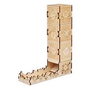 DND - Tour de dés modulaire en bois gravé au laser, 12 jolies classes, parfait pour les jeux de société et les RPG de table (modulaire)