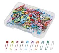 DNDGDLUA Lot de 150 mini épingles à nourrice en acier de 19 mm pour travaux manuels, couture et fabrication de bijoux, multicolore