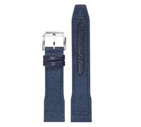 DNDJJM Bracelet de montre en toile de nylon, compatible avec AP CODE 11.59 série 15210 26393, ceinture for hommes 22 mm(Blue-Silver,21mm)